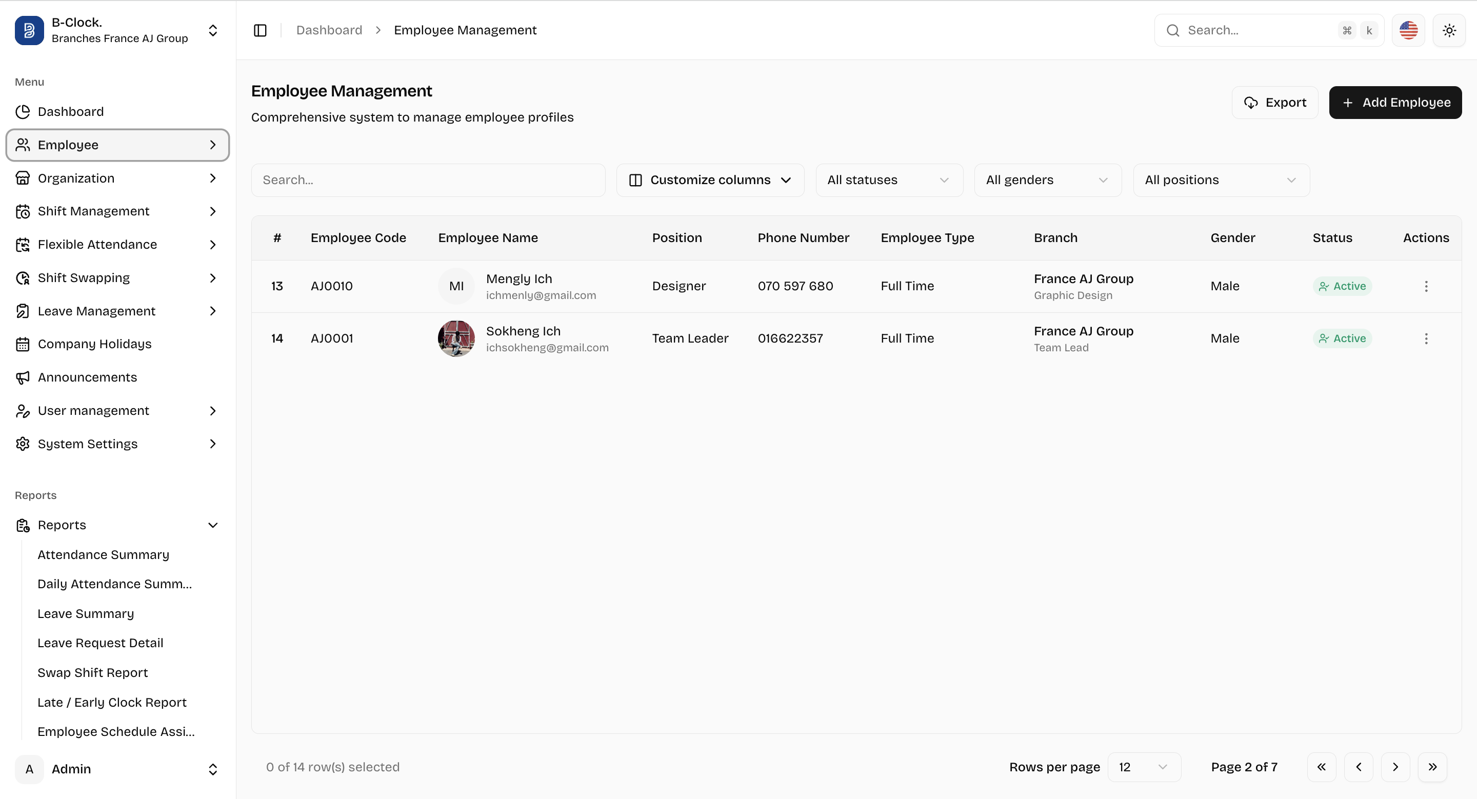 Bong Clock Dashboard Preview
